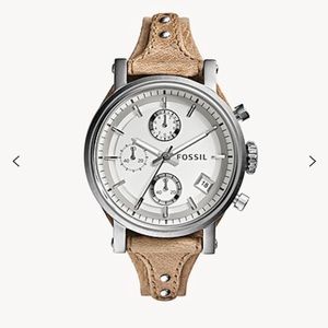 Authentic Original Boyfriend Chronograph Bone Leather Watch